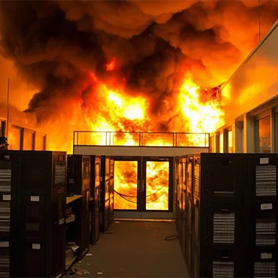 Incendio sul lavoro