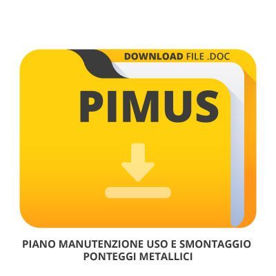 Modello PIMUS Ponteggio a Telaietti: Montaggio Ancoraggio a Punti Fissi più Cordino e Dissipatore