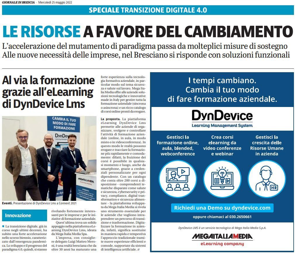 Rassegna Stampa Mega Italia Media