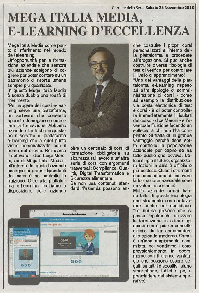 Rassegna Stampa Mega Italia Media