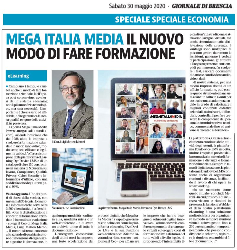 Rassegna Stampa Mega Italia Media