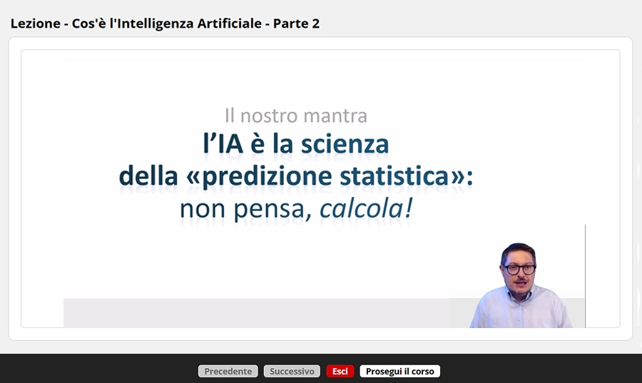 Slide corso Intelligenza Artificiale in azienda