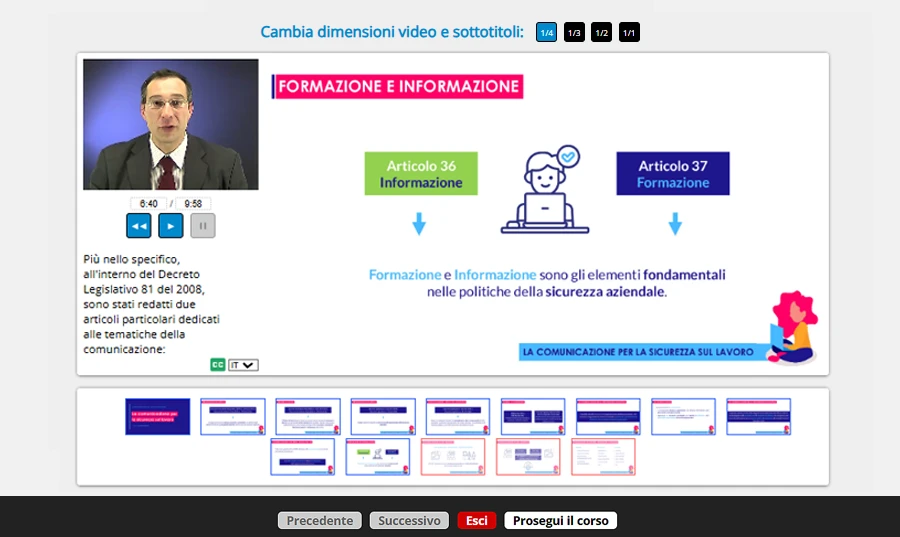 Slide corso formazione RLS ristorazione